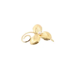 Pearl Trillium Brooch