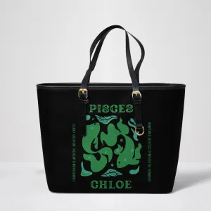 Pisces Leather Tote Bag