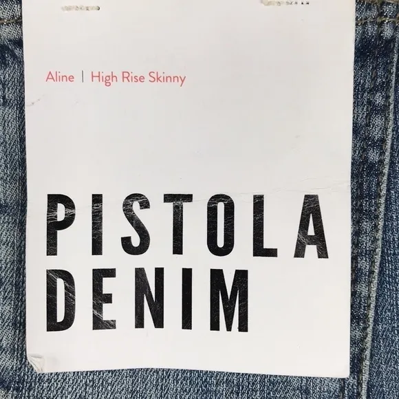 Pistola Aline High Rise Skinny Distressed Jeans Size 27 New