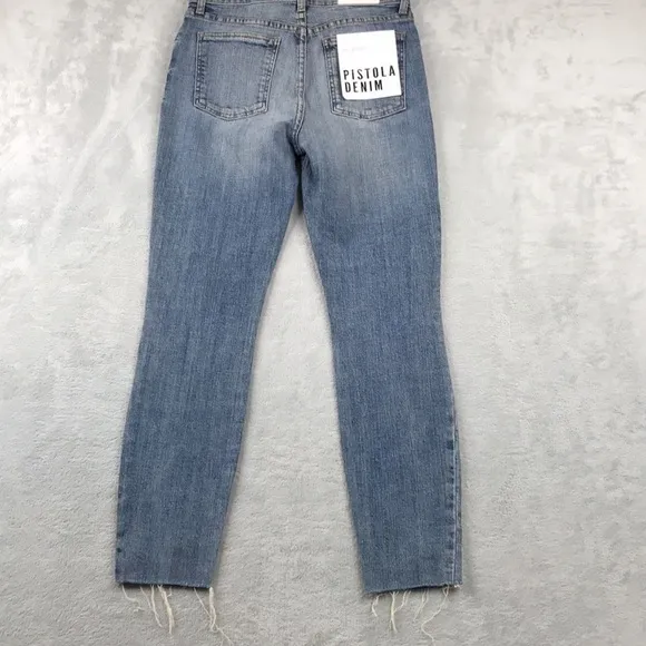 Pistola Aline High Rise Skinny Distressed Jeans Size 27 New