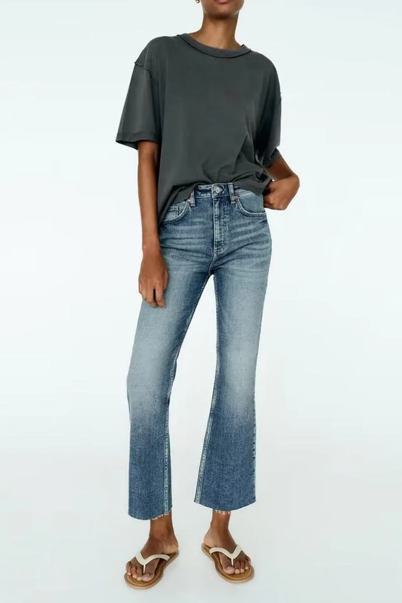PK0457 Distressed Denim Jeans