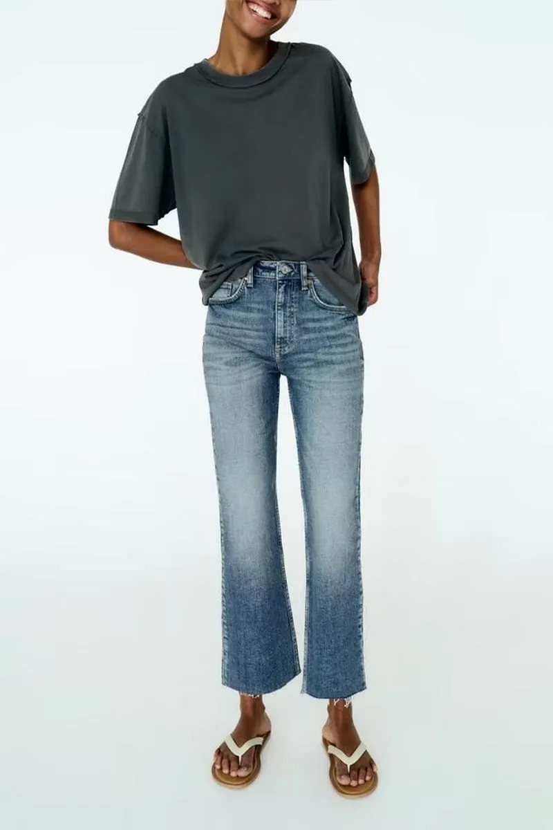 PK0457 Distressed Denim Jeans