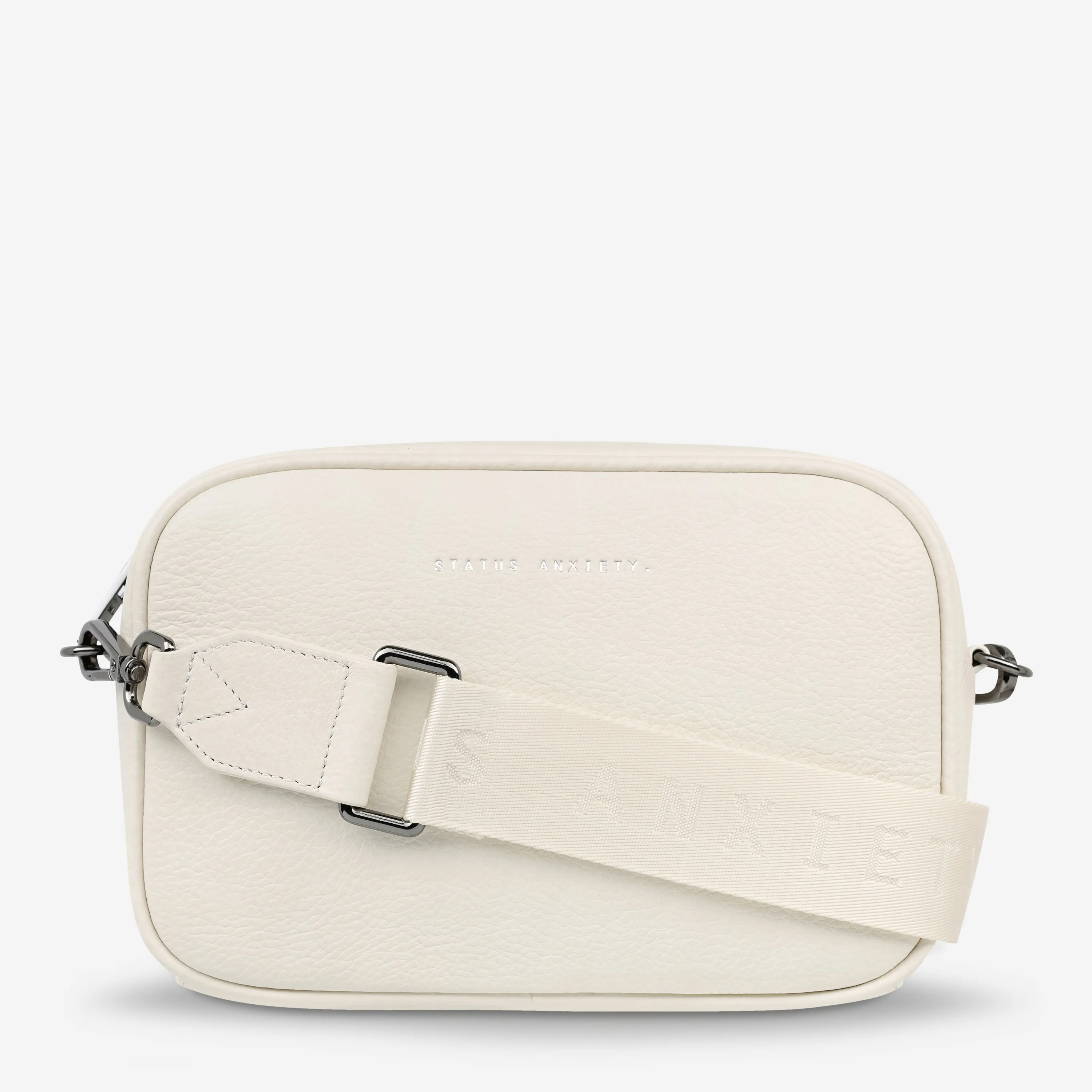 Plunder Bag With Webbed Strap - Chalk