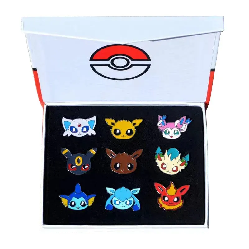 Pokemon Eeveelution Pins & Brooches Collection Box 4