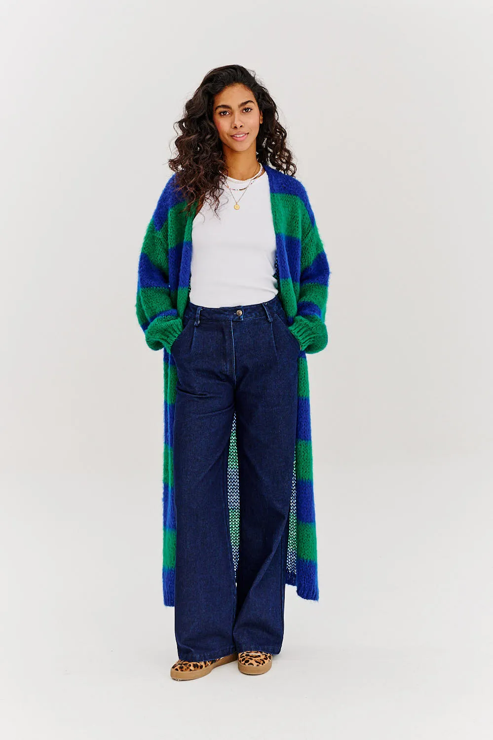 Pure Raindrop long cardigan