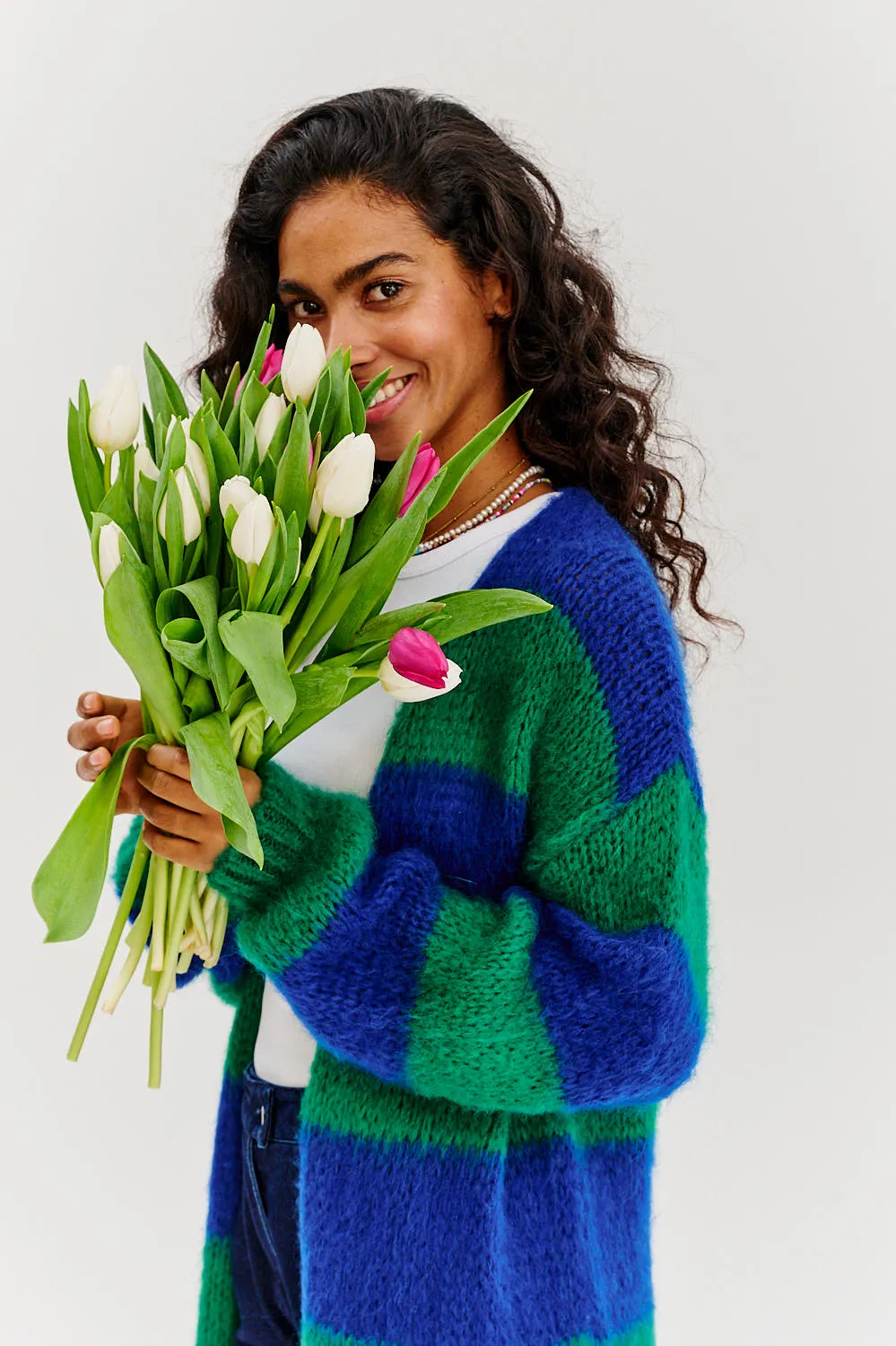 Pure Raindrop long cardigan