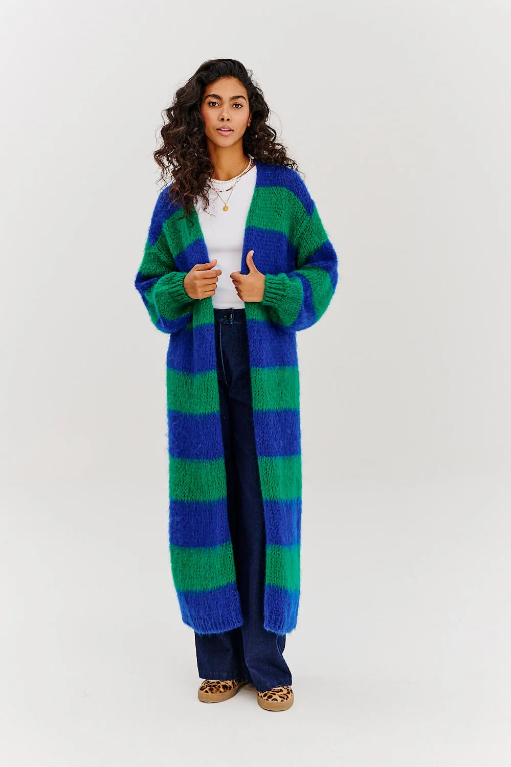Pure Raindrop long cardigan