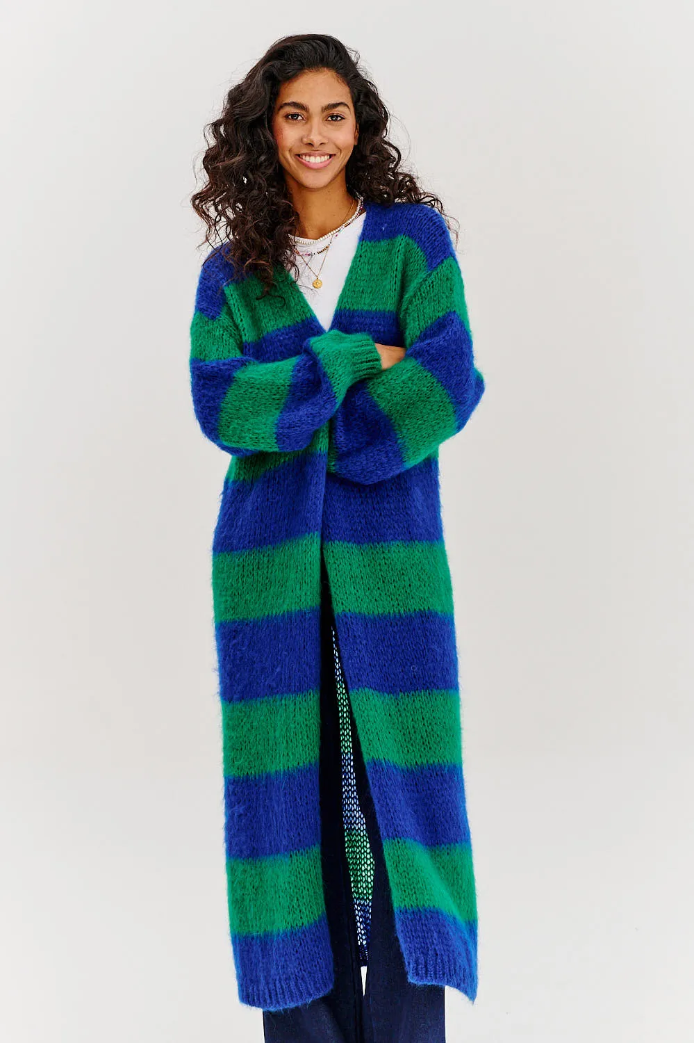 Pure Raindrop long cardigan