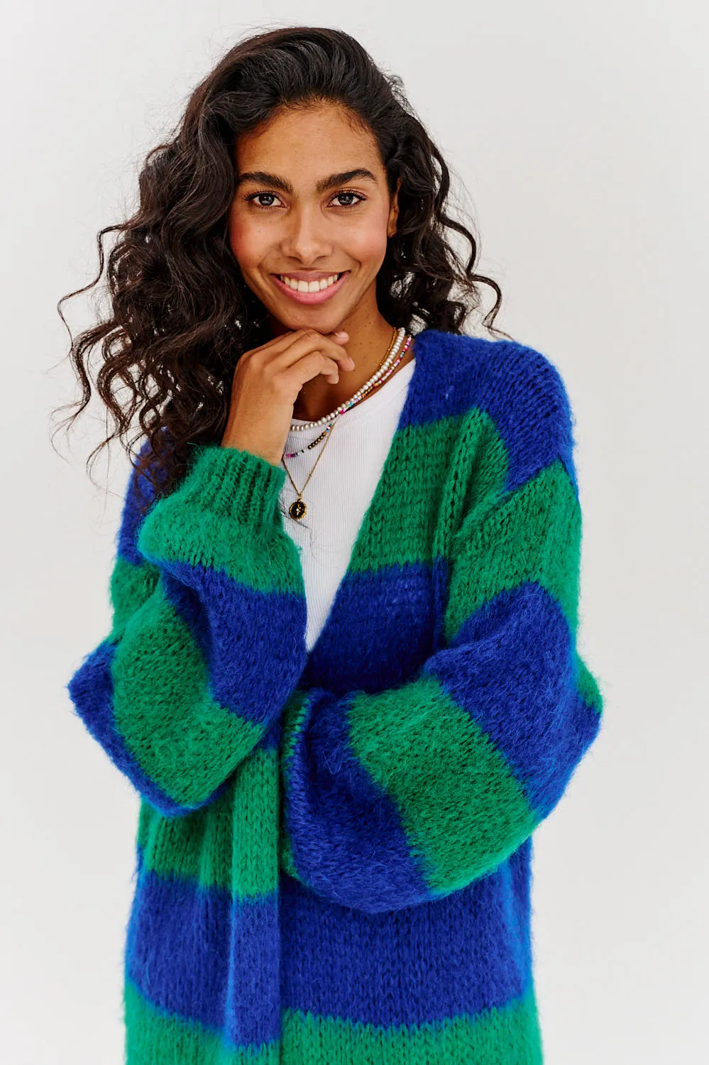 Pure Raindrop long cardigan