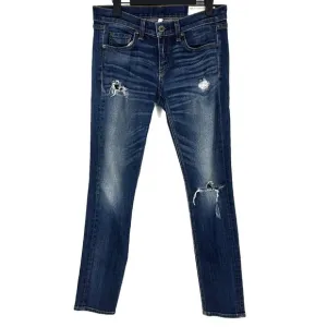 Rag &amp; Bone Dre Low-Rise Slim Boyfriend Jeans Phoenix Distressed Wash Size 25