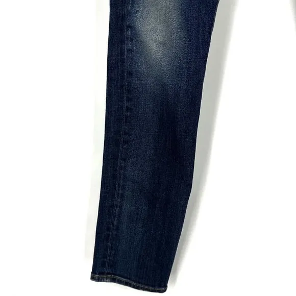 Rag &amp; Bone Dre Low-Rise Slim Boyfriend Jeans Phoenix Distressed Wash Size 25