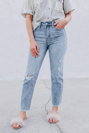 Ramona Raw Hem Ankle Jeans