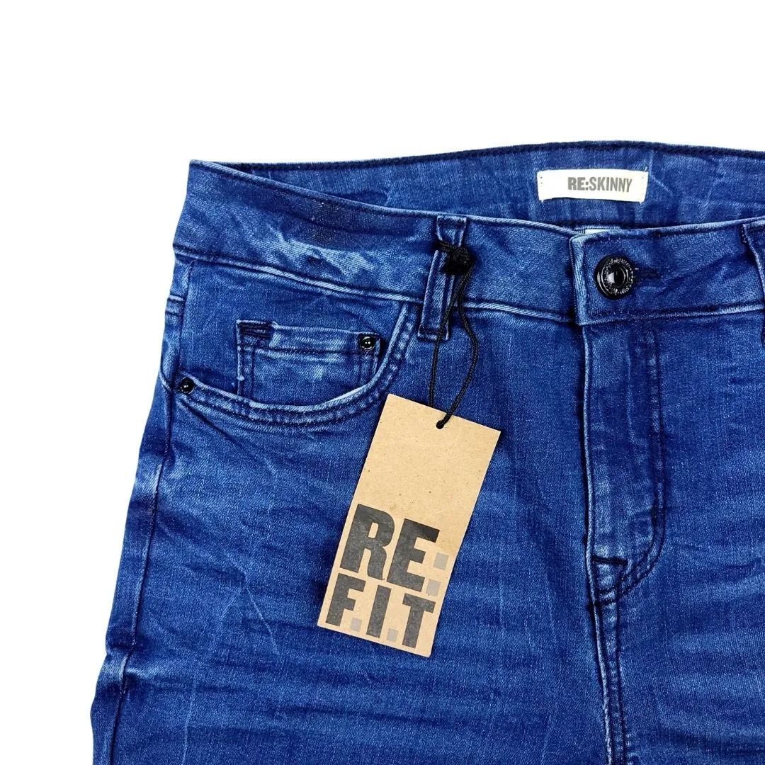RE:FIT METAL DECORATIVE RINGS  WOMEN'S SKINNY JEANS