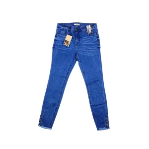 RE:FIT METAL DECORATIVE RINGS  WOMEN'S SKINNY JEANS