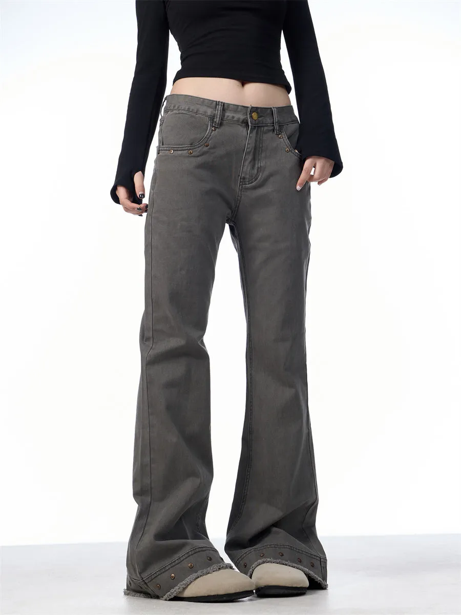 Retro High Waist Flared Jeans