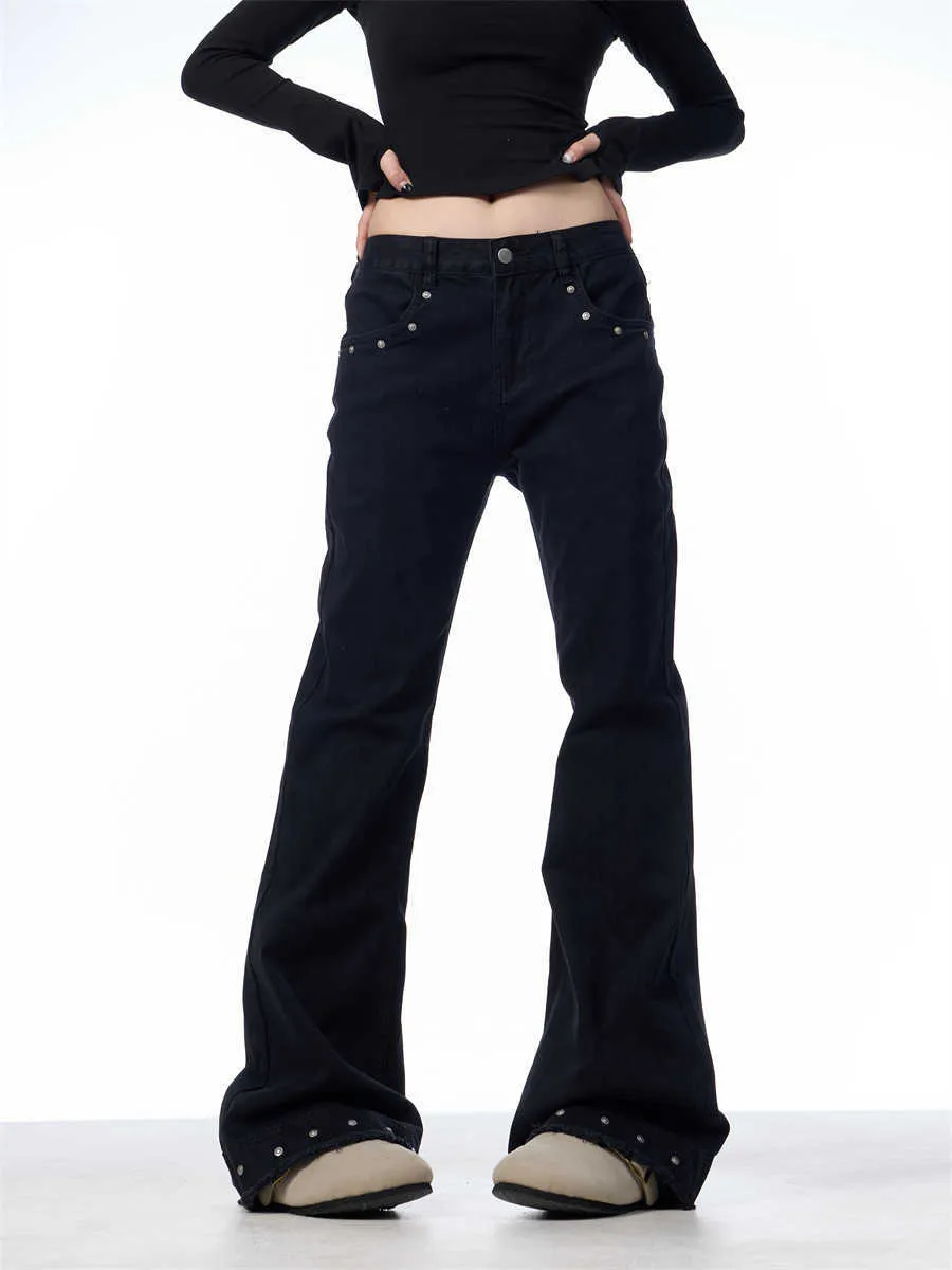 Retro High Waist Flared Jeans