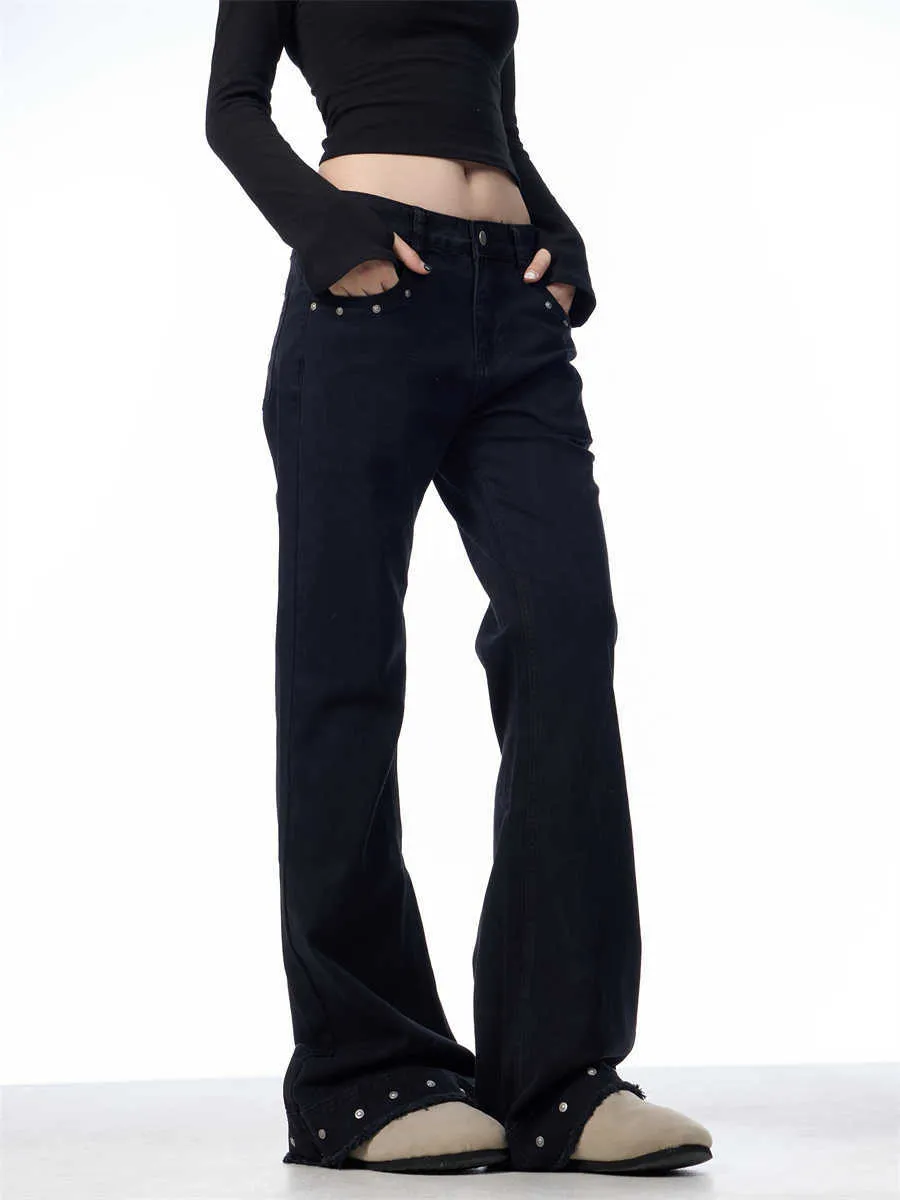 Retro High Waist Flared Jeans