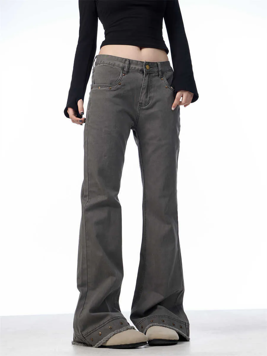 Retro High Waist Flared Jeans