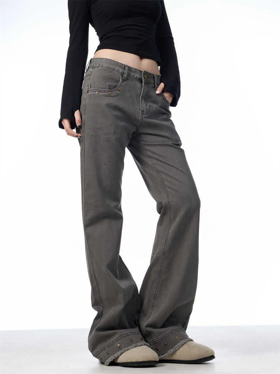 Retro High Waist Flared Jeans