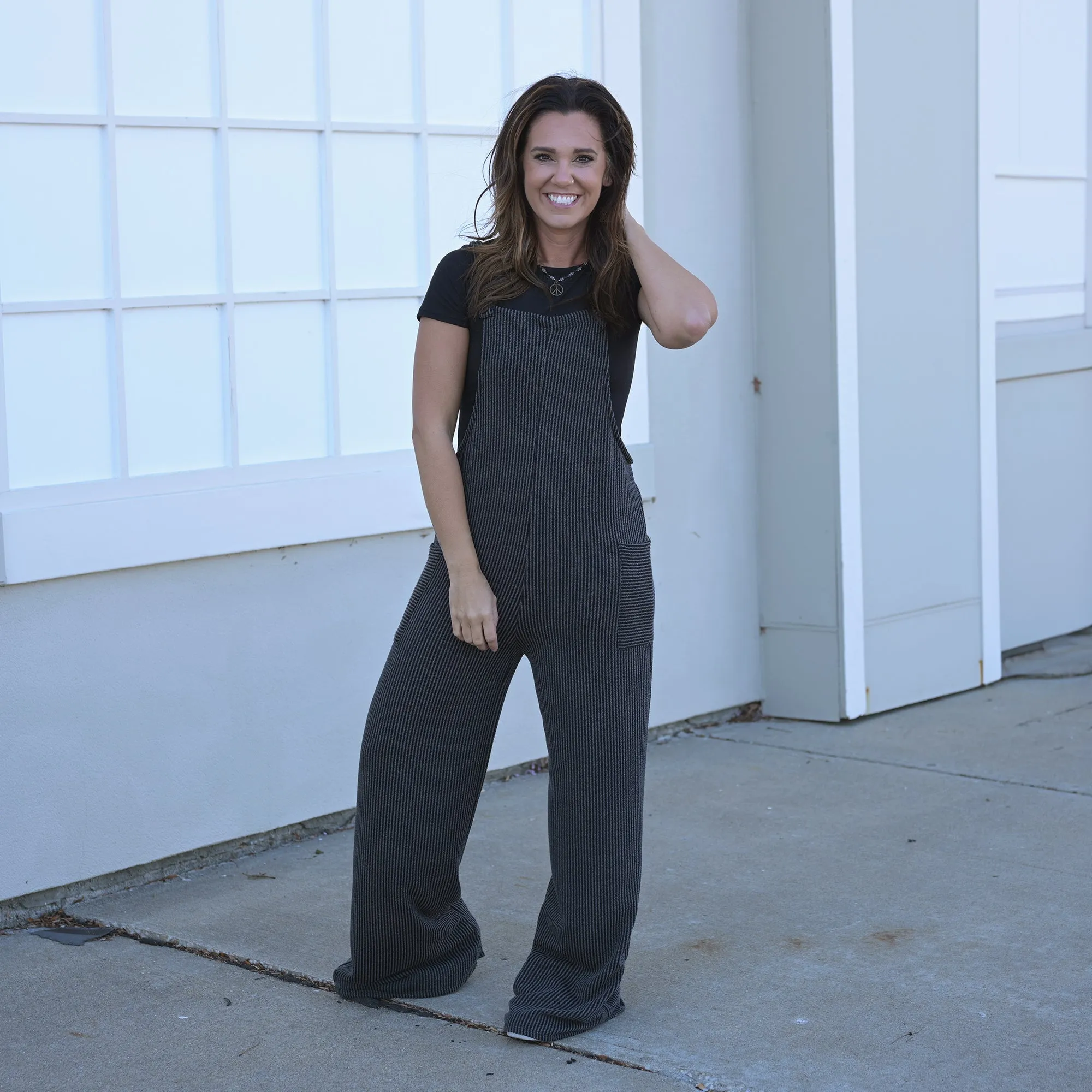 Rib Overall Jumpsuit
