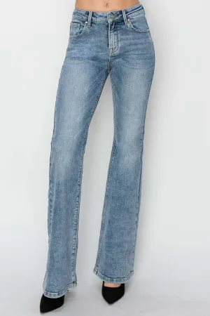 RISEN Full Size Mid Rise Bootcut Jeans