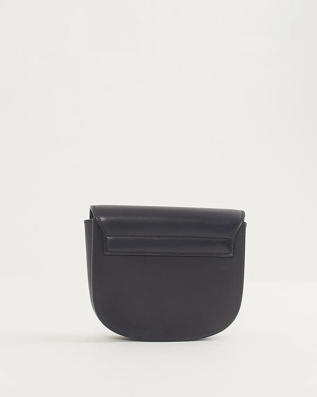 Saint Laurent Navy Leather Small Kaia Crossbody Bag
