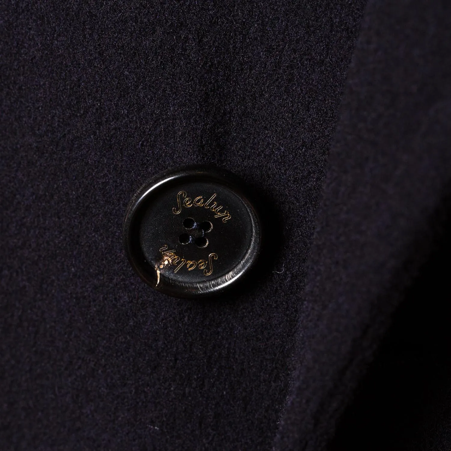 Sealup x MJ: Dunkelblaue Cabanjacke "Amalfi" aus reiner Wolle - Iconic Sealup