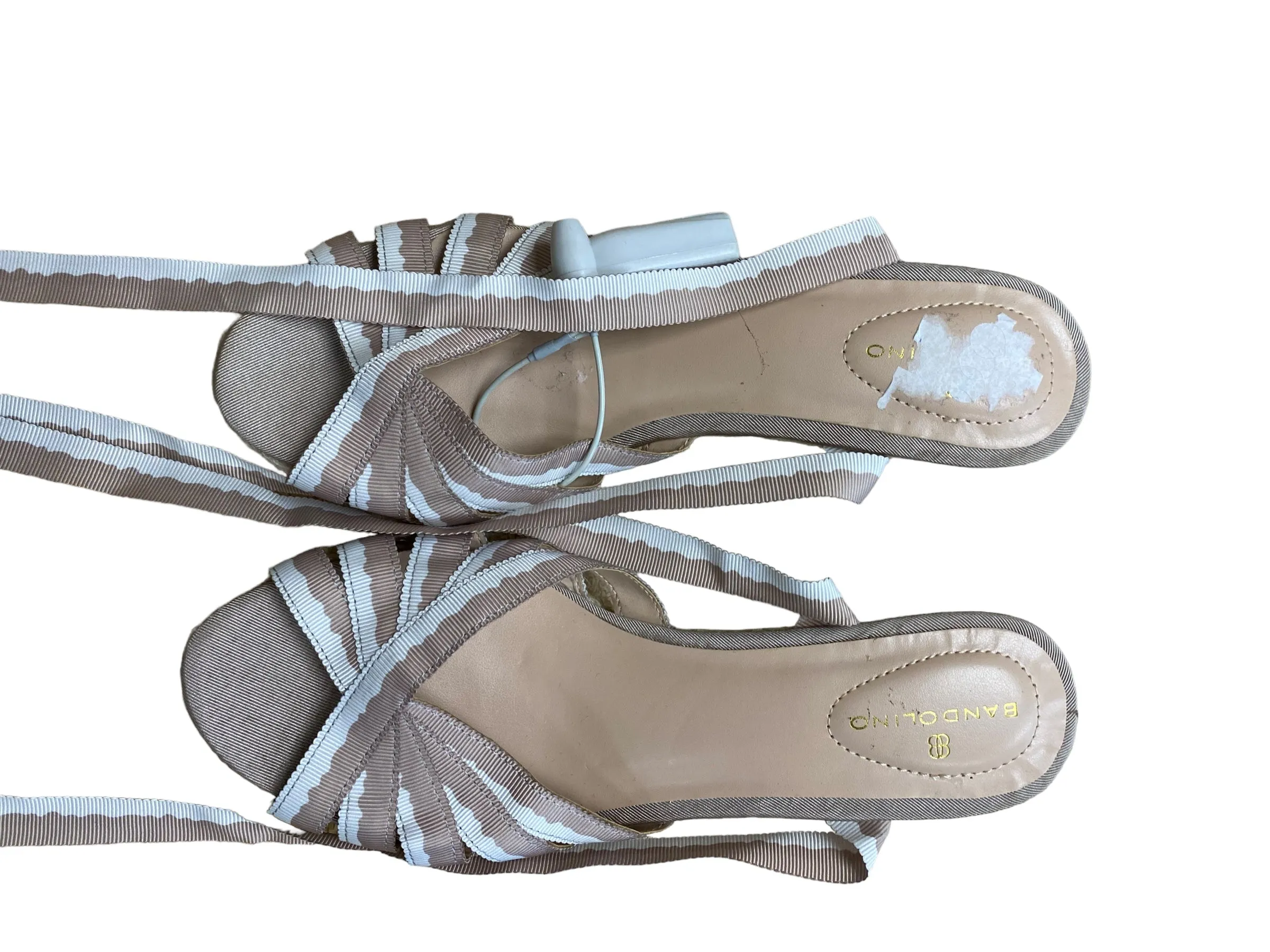Shoes Heels Wedge By Bandolino In Tan, Size: 7.5