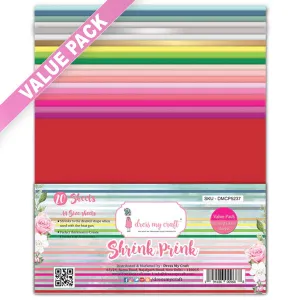 Shrink Prink - Value Pack Frosted Glass Sheet - Pack of 20 Sheets