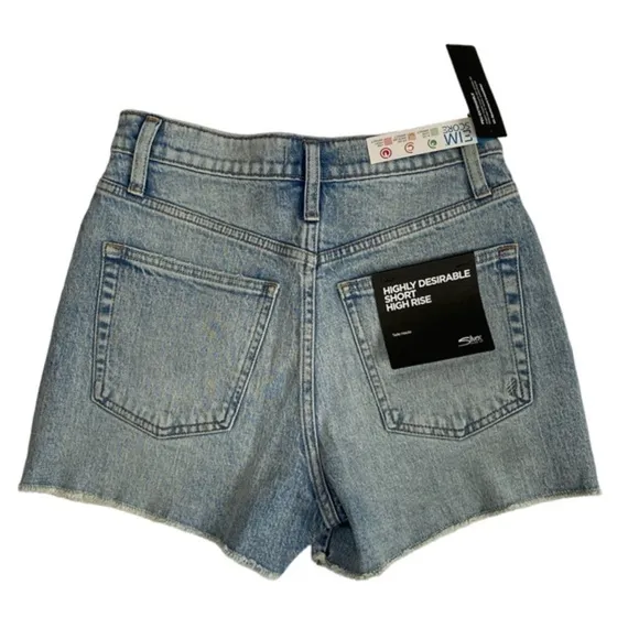 Silver Jeans Co. Highly Desirable High Rise Denim Shorts Blue W26 L3