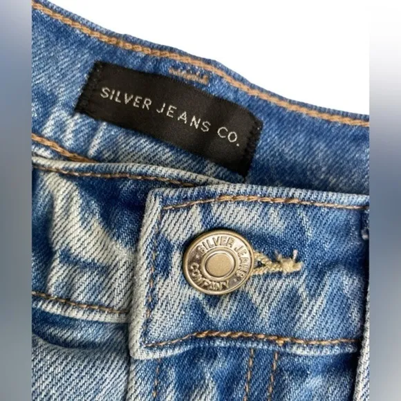 Silver Jeans Co. Highly Desirable High Rise Denim Shorts Blue W26 L3