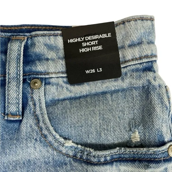 Silver Jeans Co. Highly Desirable High Rise Denim Shorts Blue W26 L3