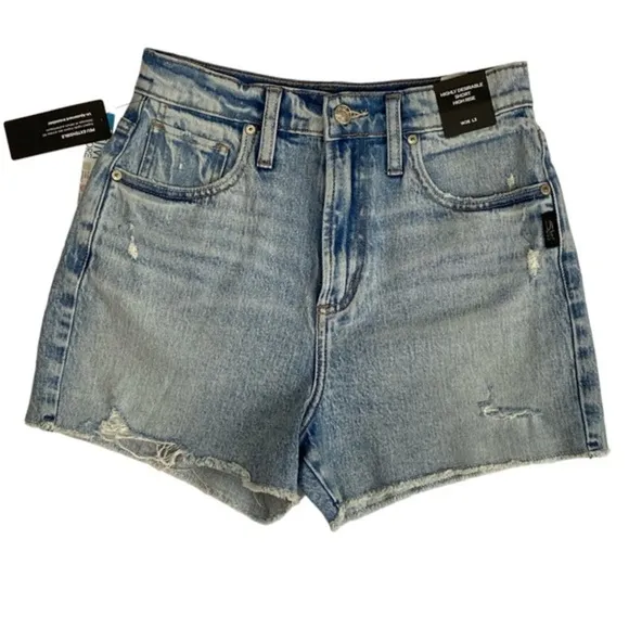 Silver Jeans Co. Highly Desirable High Rise Denim Shorts Blue W26 L3