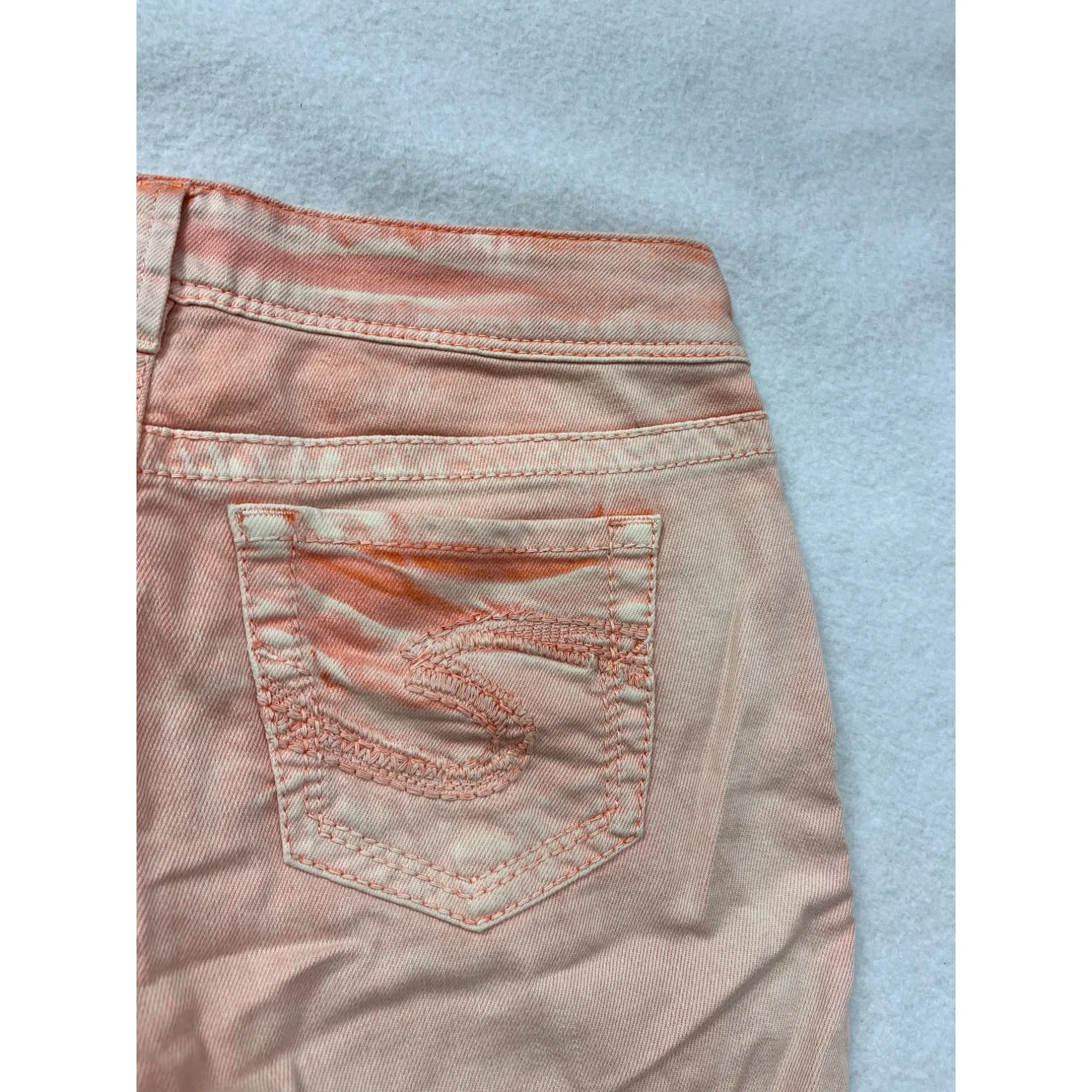 Silver Jeans Co. Suki Skinny Womens 27/31 (Us 4) Light Pink Orange Jeans