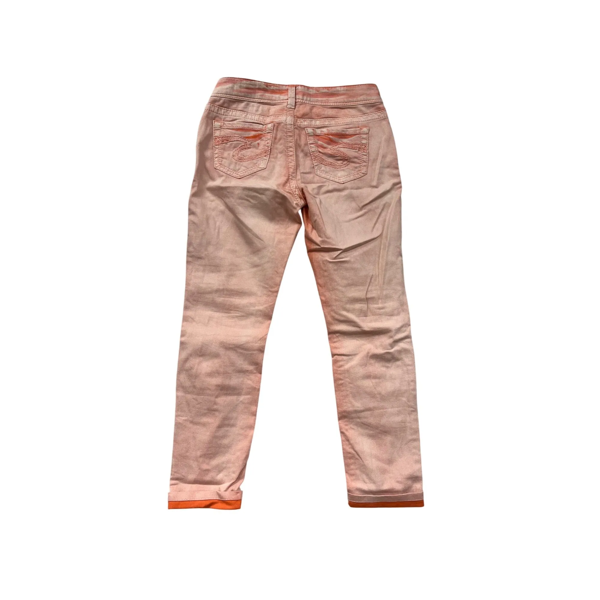 Silver Jeans Co. Suki Skinny Womens 27/31 (Us 4) Light Pink Orange Jeans