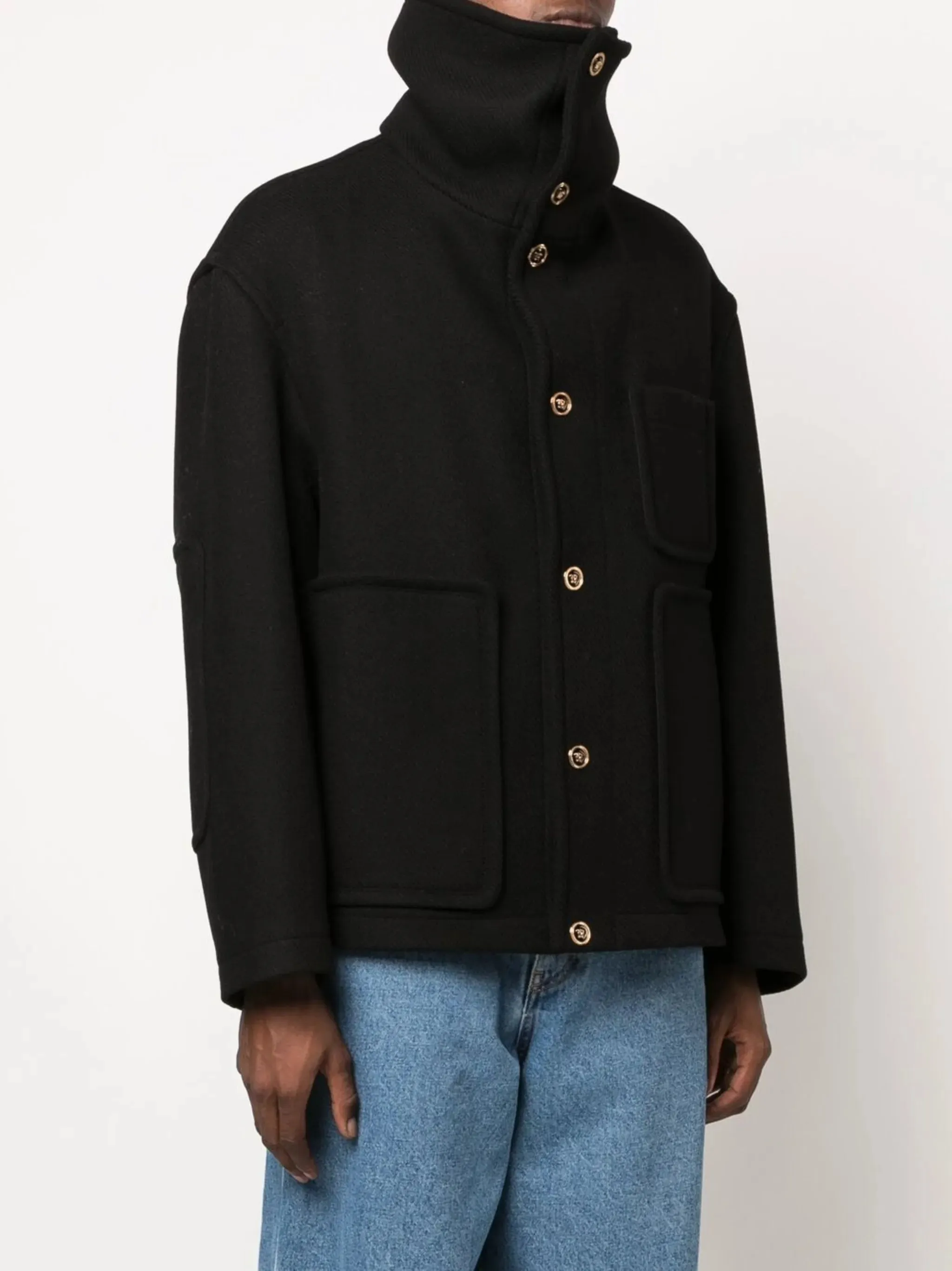 single-breasted Global shipping Robust security peacoat