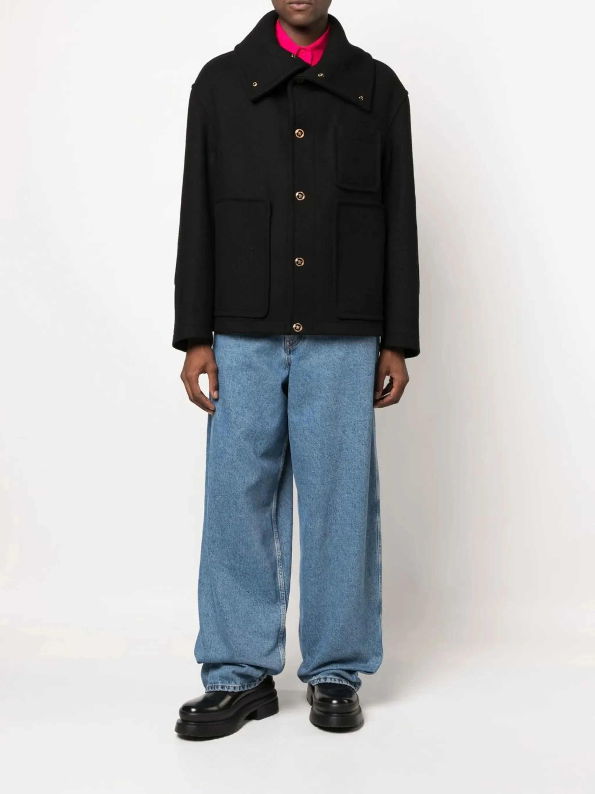 single-breasted Global shipping Robust security peacoat