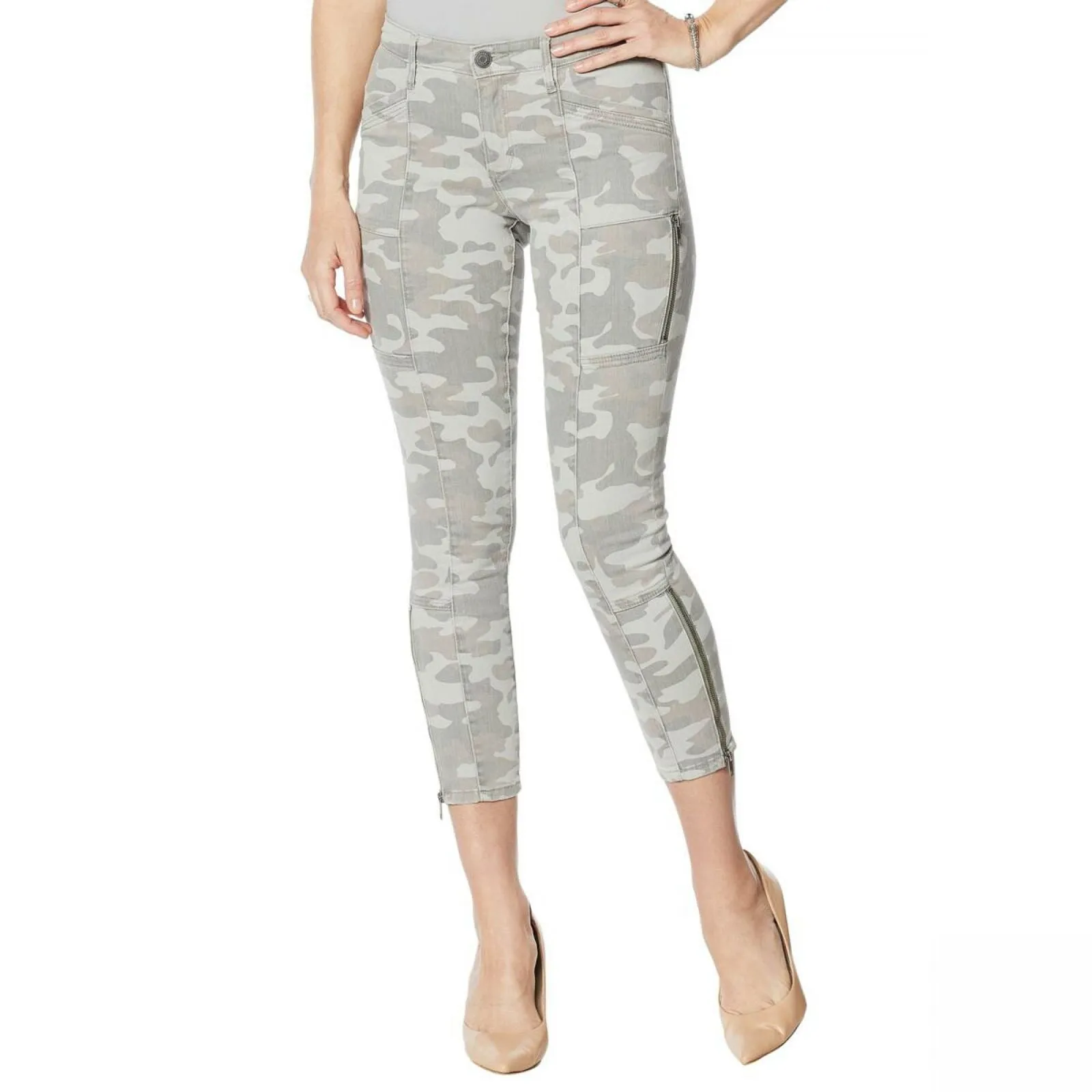 Skinnygirl Women's Todd Skinny Ankle Twill Jeans With Seams