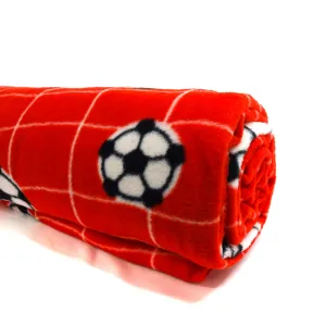 Soccer Ball Anti-Pill Fleece, (2 Yards cut)
