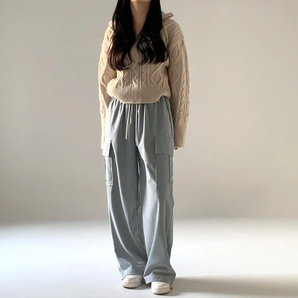 Soft cable knit sweater