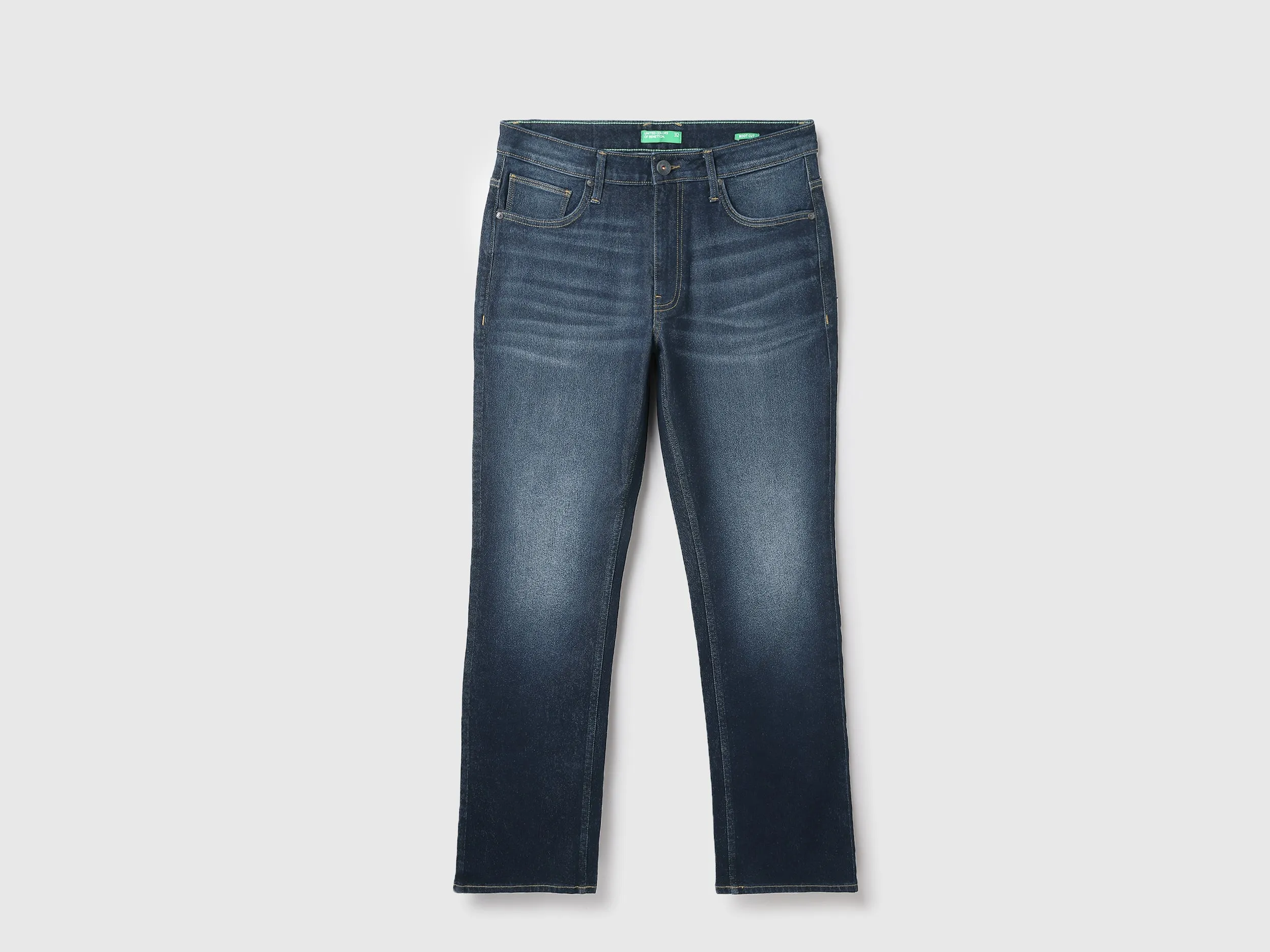 Solid Bootcut Fit Jeans