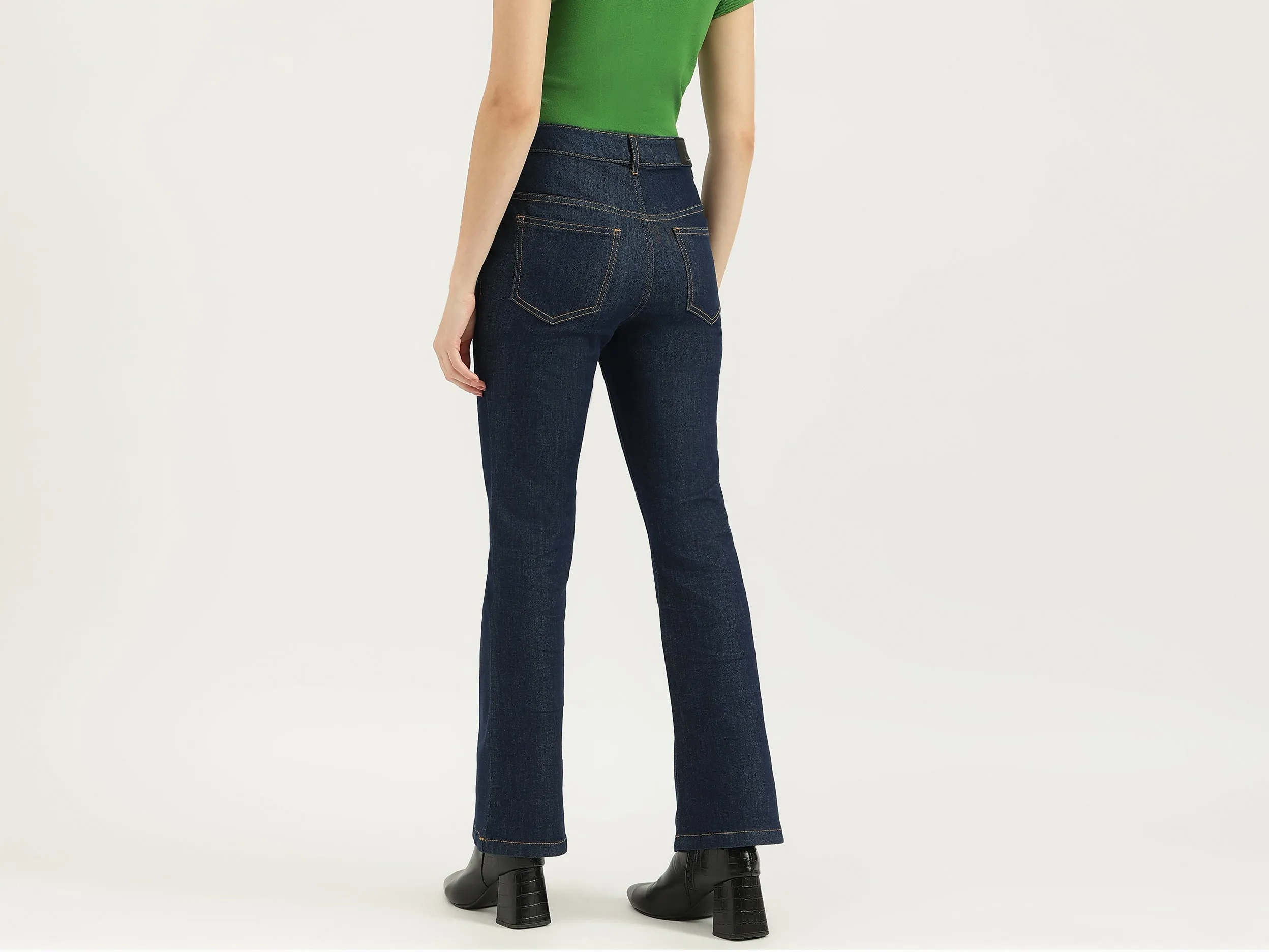 Solid Bootcut Fit Jeans