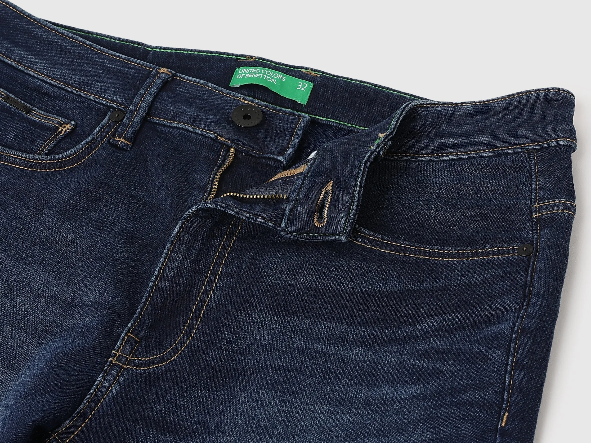 Solid Low Crotch Fit Jeans