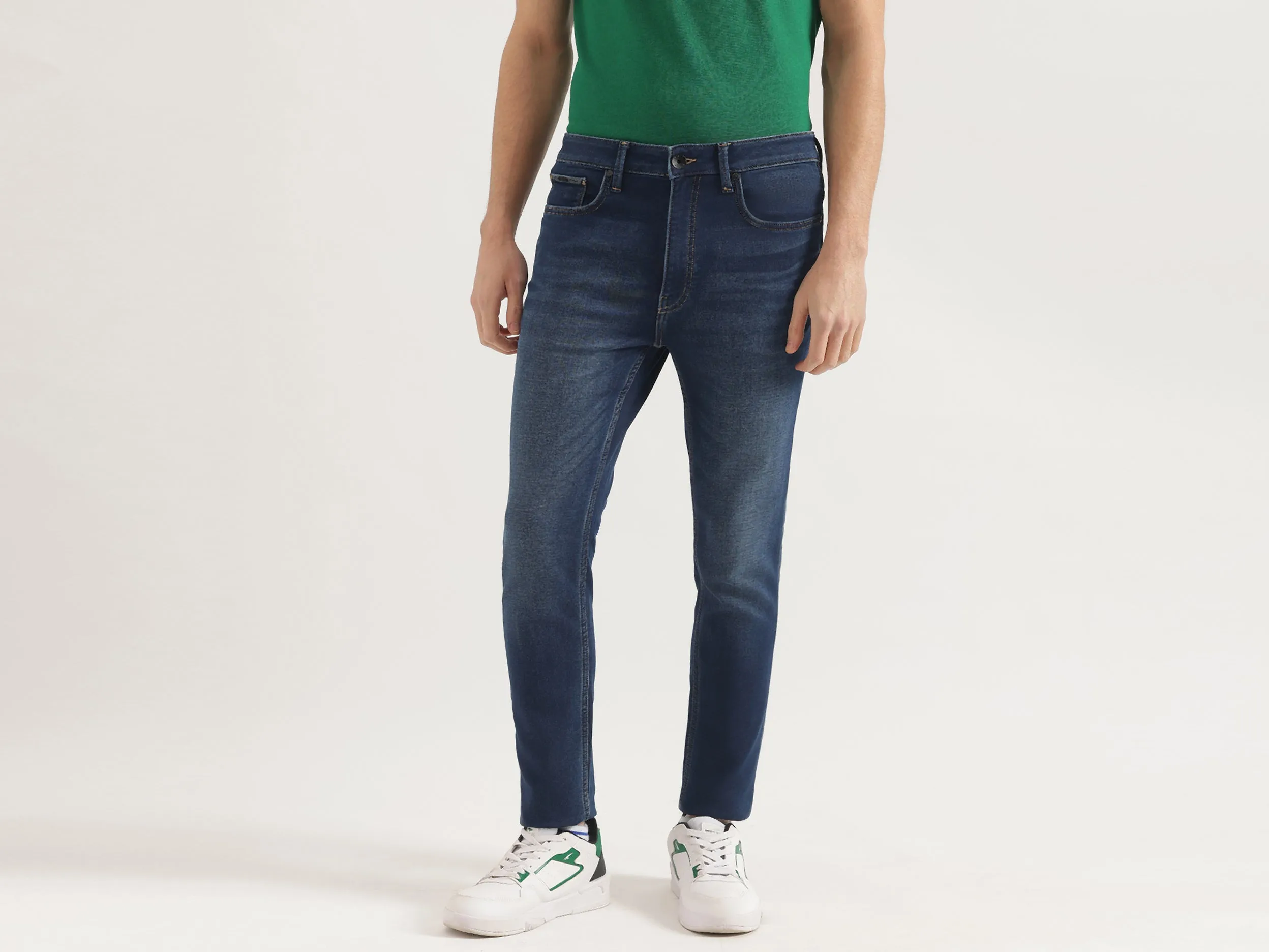 Solid Low Crotch Fit Jeans