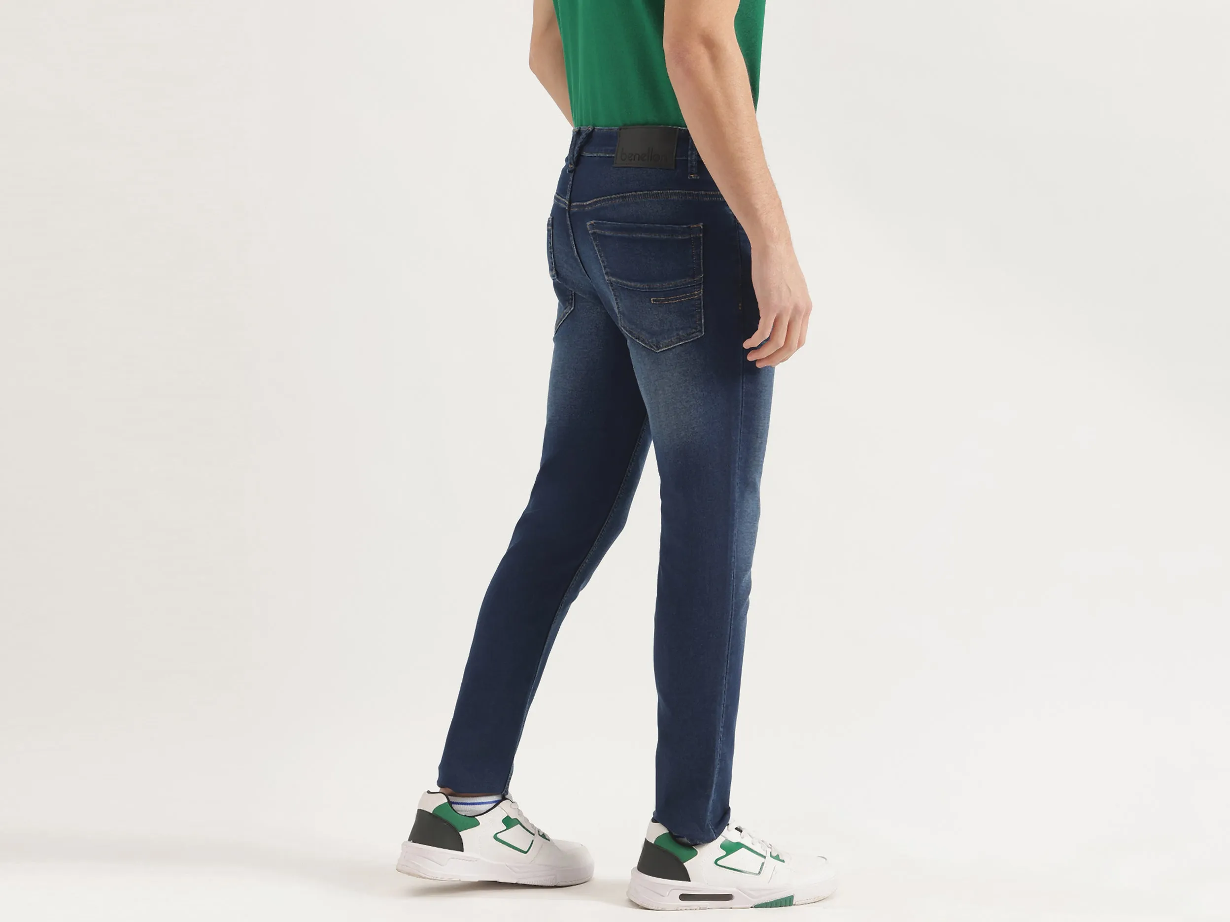 Solid Low Crotch Fit Jeans