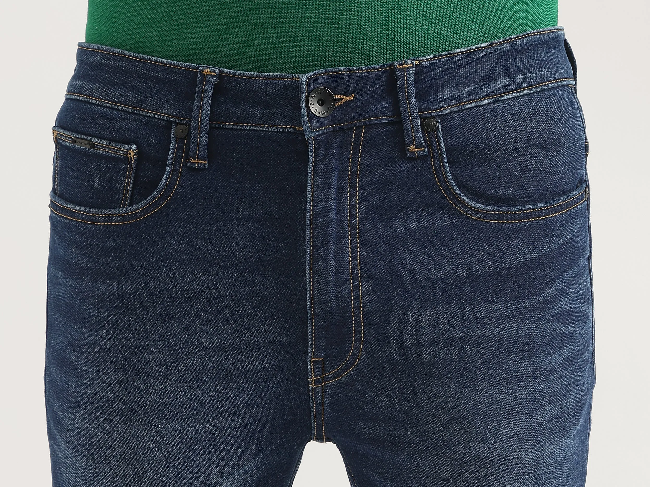 Solid Low Crotch Fit Jeans