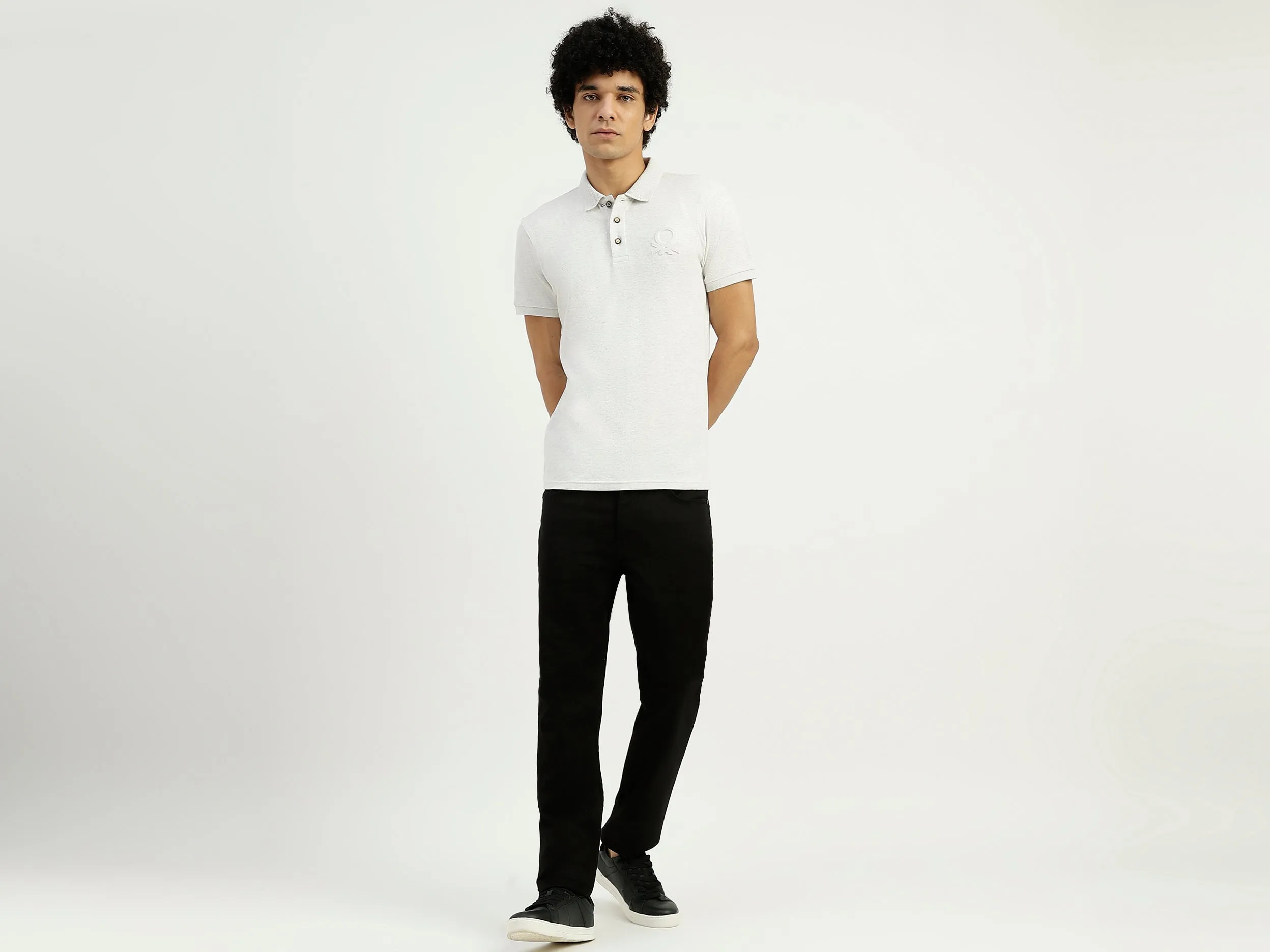 Solid Mid Rise Skinny Fit Jeans