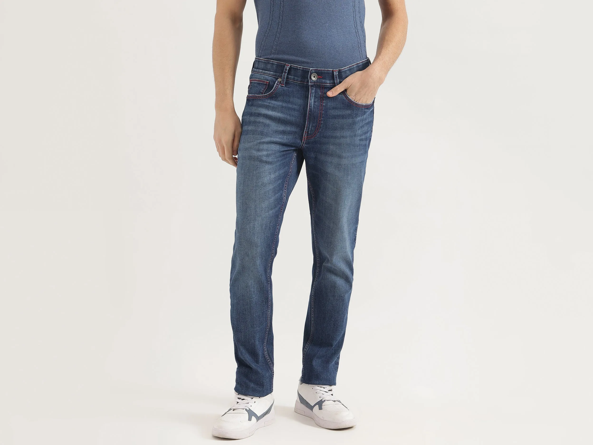 Solid Skinny Fit Jeans