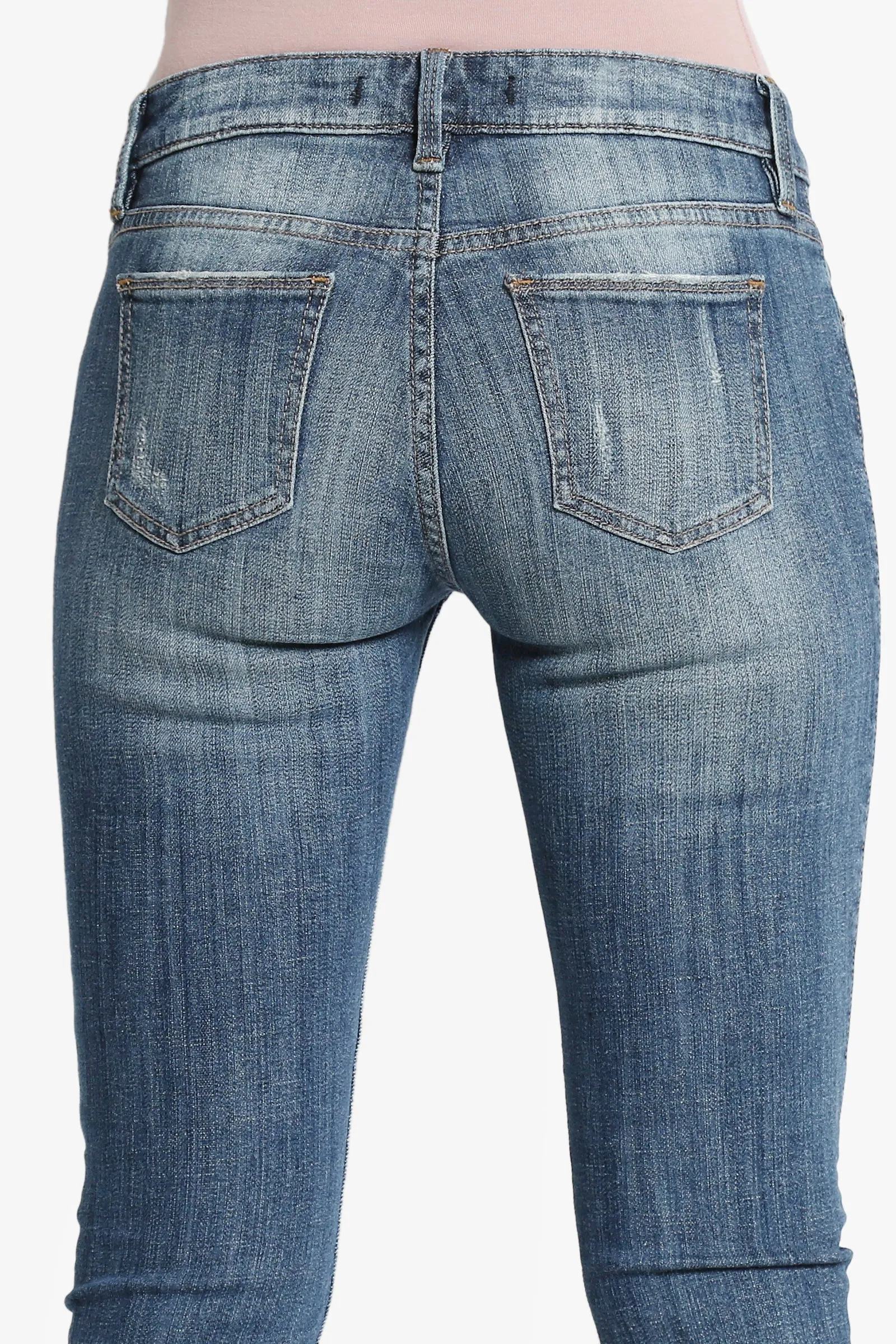 Sophie Distressed Wash Skinny Jeans