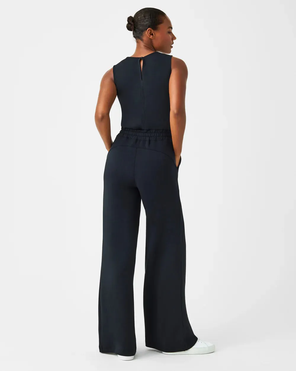 SPANX | AirEssentials Sleeveless Jumpsuit {Very Black}